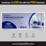 modern furniture flex banner design free download