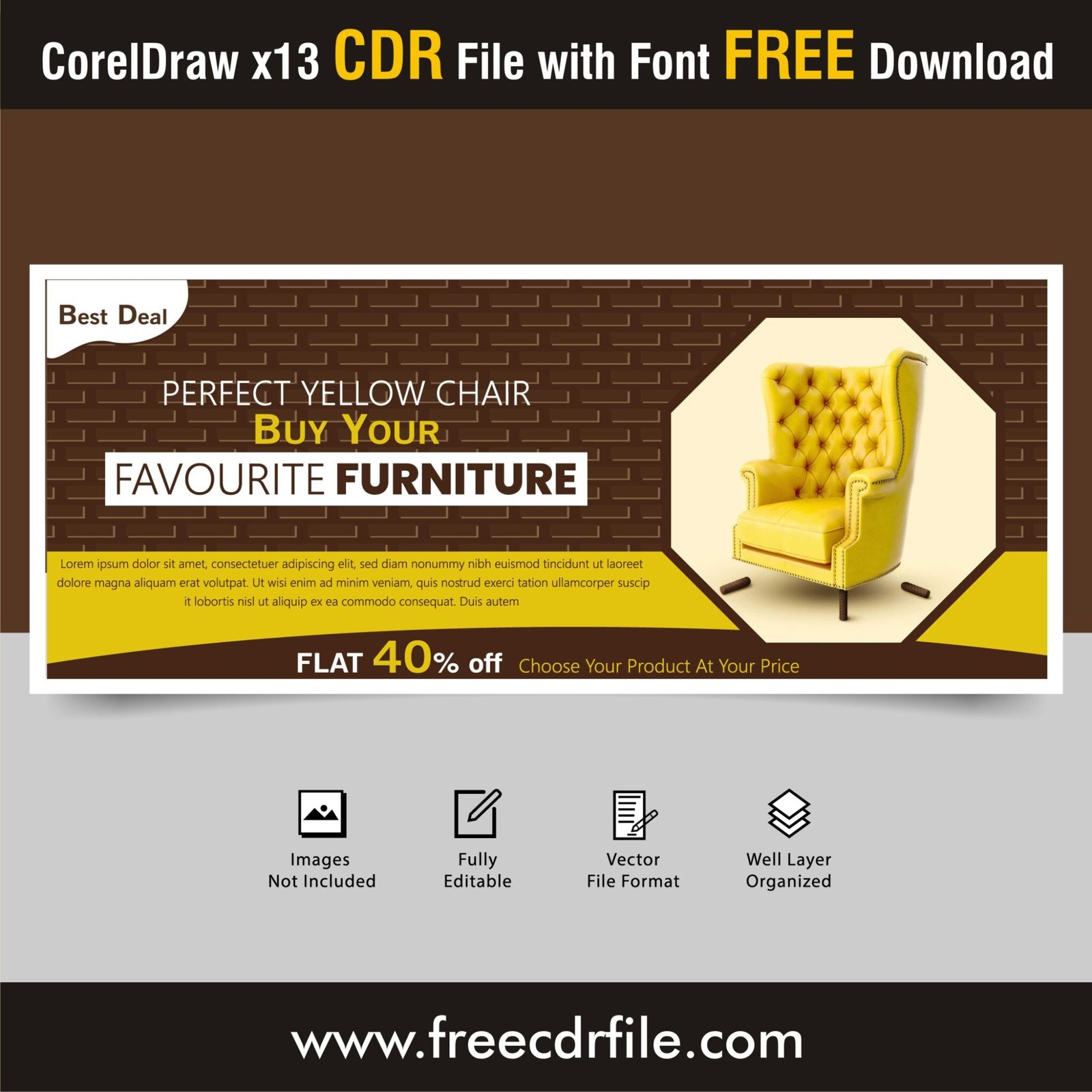 template design cdr file free download