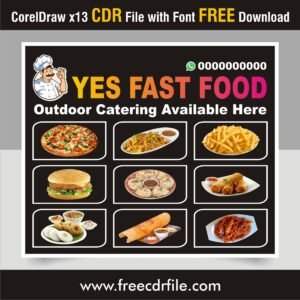 fast food flex banner design