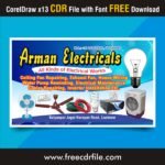 electronic shop banner cdr file free download