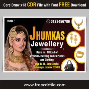 jewellery shop banner design cdr file free download